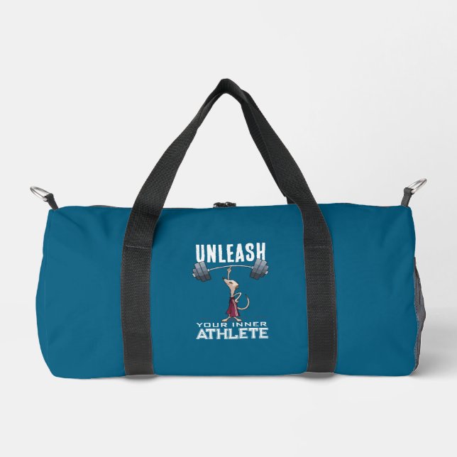 Niedlich Meerkat Entleash Your Inner Athlete Carto Duffle Bag (Vorderseite)