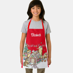 Niedlich Meerkat Holiday Gingerbread House Schürze