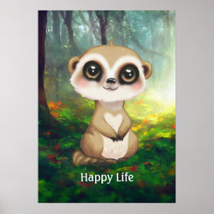 Niedlich Meerkat Poster