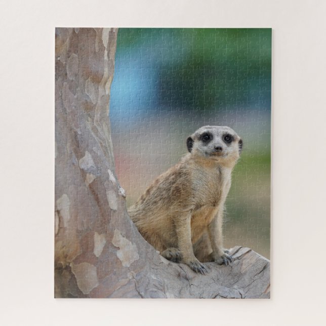 Niedlich Meerkat Sat on Tree Puzzle (Vertikal)