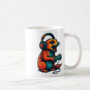 Niedlich Meerkat Video Game Controller Funny Gamer Kaffeetasse