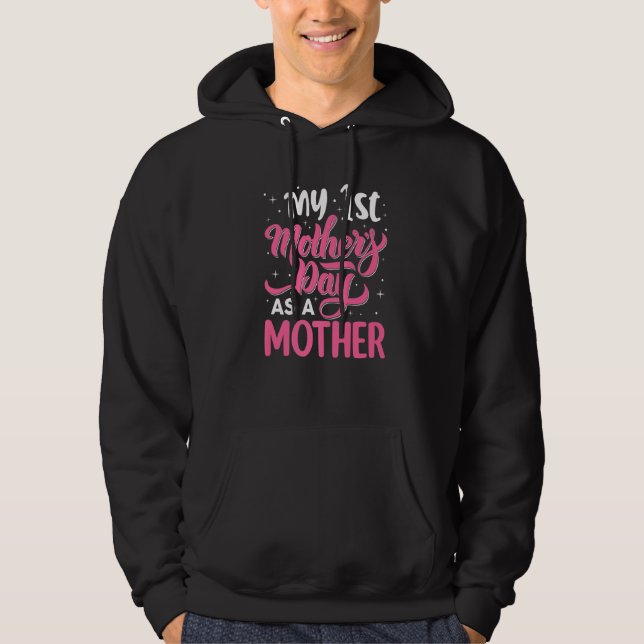 Niedlich mein erster Muttertag als Mutter Mädchen Hoodie (Vorderseite)