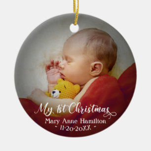 Niedlich Mein erstes Foto für Neugeborene Keramik Ornament