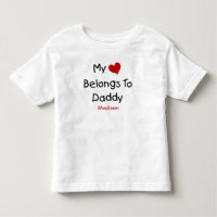 Niedlich mein Herz gehört zu Daddy Baby Bodysuit