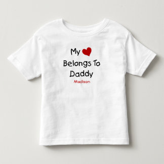 Niedlich mein Herz gehört zu Daddy Baby Bodysuit Kleinkind T-shirt