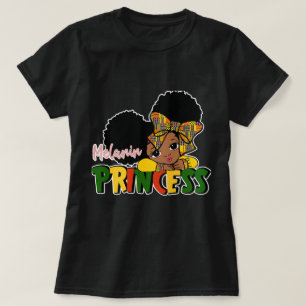 Niedlich Melanin Princess Black History T-Shirt
