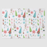 Niedlich Melting Snowman Funky Christmas Trees Seidenpapier<br><div class="desc">Niedlich Melting Snowman Funky Weihnachtsbaumen Weihnachtsmuster auf Weiß.  Die Xmas Bäume haben lustige Farben und Muster wie Polka-Punkte und Zickzack Zickzackstreifen.  Die Schneemänner schmelzen.  Ein lustiges und niedliches Winterurlaubsdesign.</div>