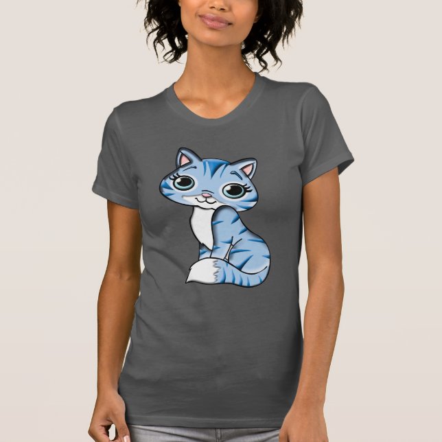 Niedlich Meow T-Shirt (Vorderseite)