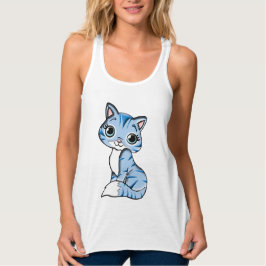 Niedlich Meow Tank Top
