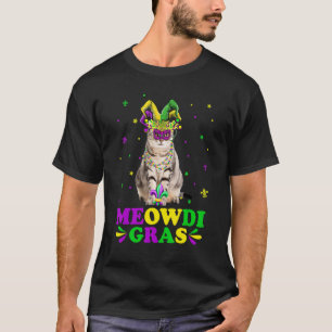 Niedlich Meowdi Gras American Shorthair Cat Mask M T-Shirt