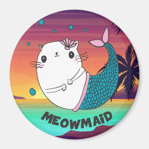 Niedlich Meowmaid Magnet