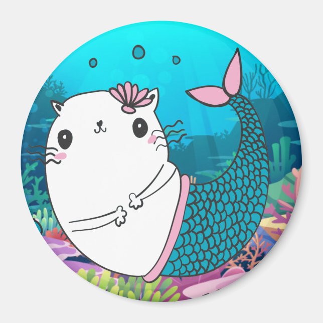 Niedlich Meowmaid Magnet (Vorne)