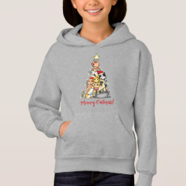 Niedlich Meowy Catmas Katzen Weihnachtsbaum Hoodie