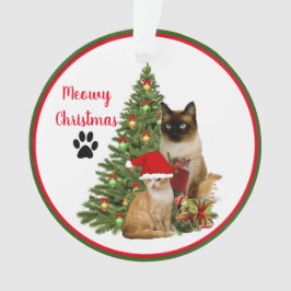 Niedlich Meowy Weihnachtskatzenfreunde Ornamente