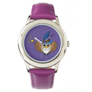 Niedlich Merlin the Wizard Owl Cartoon Armbanduhr