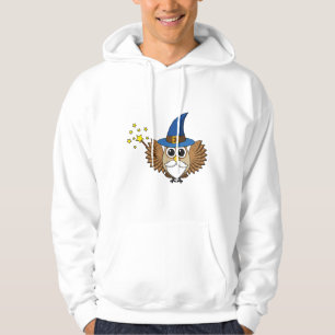 Niedlich Merlin the Wizard Owl Cartoon Hoodie