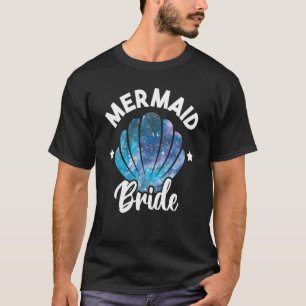 Niedlich Mermaid Bride Seashell Matching Meerjungf T-Shirt