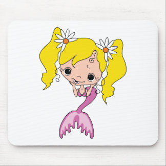 Niedlich Mermaid Cartoon Graphic Mousepad