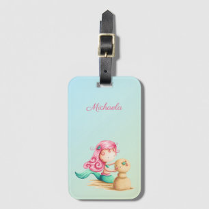 Niedlich Mermaid Girl Gepäckanhänger