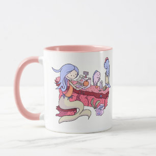 Niedlich Mermaid Kasse Personalisiert Tasse
