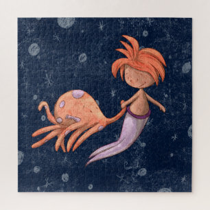 Niedlich Mermaid Octopus Puzzle