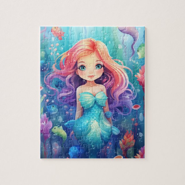 Niedlich Mermaid Puzzle (Vertikal)