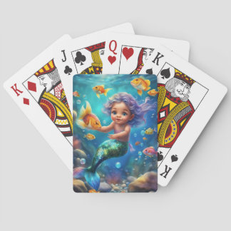 Niedlich Mermaid Spielkarten