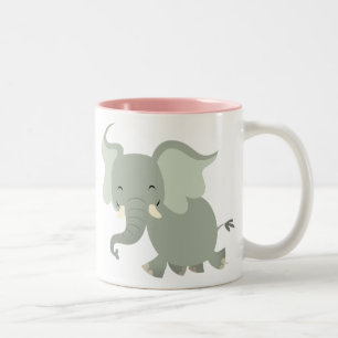 Niedlich Merry Cartoon Elephant Tasse