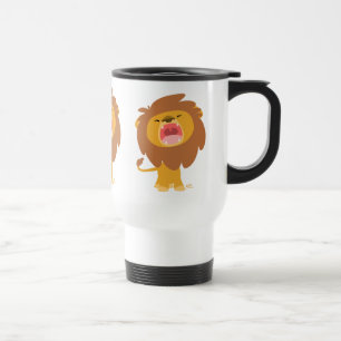 Niedlich Mighty Roaring Lion Cartoon Tasse