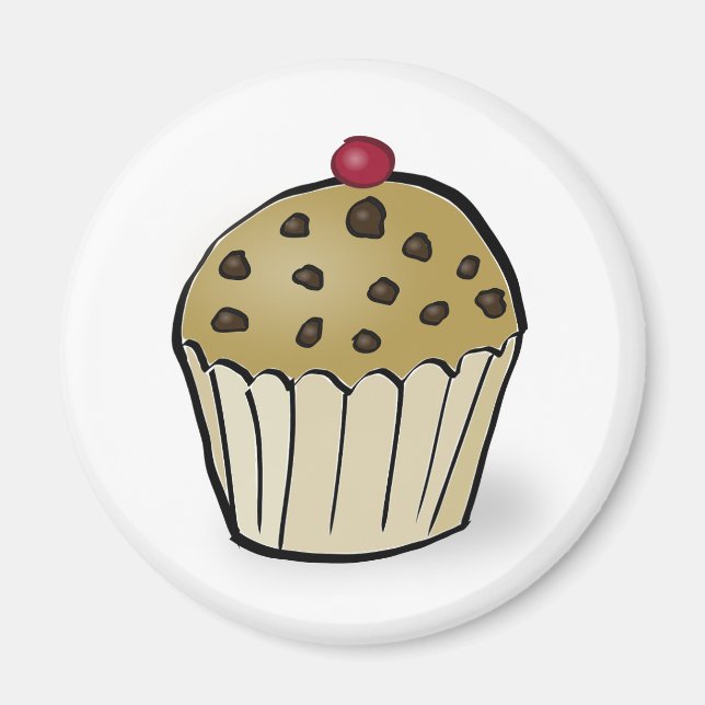 Niedlich Mini Muffin Magnet (Vorne)