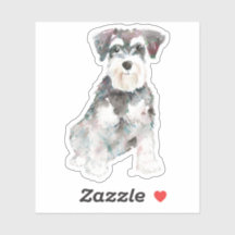 Niedlich Miniatur Schnauzer Dog Illustration