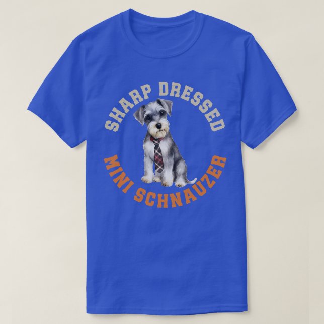 Niedlich Miniature Schnauzer Dog T-Shirt (Design vorne)