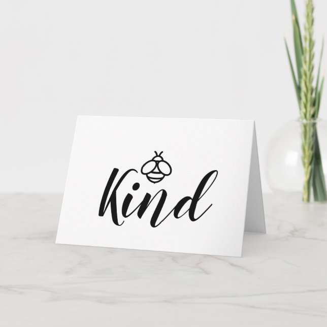 Niedlich minimalistisches Honigbienenbild ist freu Karte (Vorderseite)