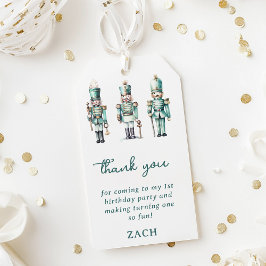 Niedlich Mint Nutcracker 1. Geburtstag Vielen Dank Geschenkanhänger