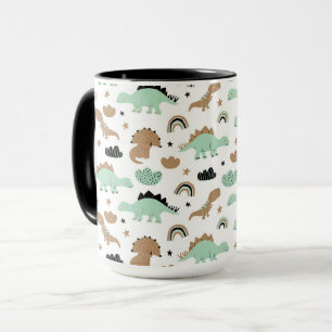 Niedlich Minze Green Dinosaur Muster Tasse