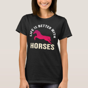 Niedlich mit Pferdereiten T-Shirt