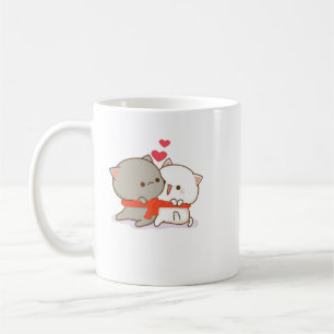 Niedlich Mochi Peach Cat Kaffeetasse