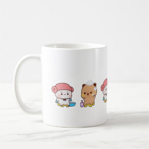 Niedlich Mochi Peach Cat Kaffeetasse
