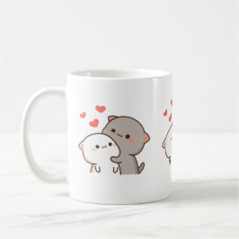 Niedlich Mochi Peach Cat Kaffeetasse