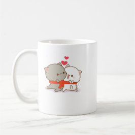 Niedlich Mochi Peach Cat Kaffeetasse