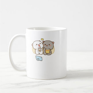 Niedlich Mochi Peach Cat Kaffeetasse