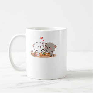 Niedlich Mochi Peach Cat Kaffeetasse