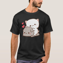 Niedlich Mochi Peach Cat T-Shirt