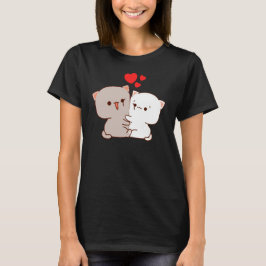 Niedlich Mochi Peach Cat T-Shirt