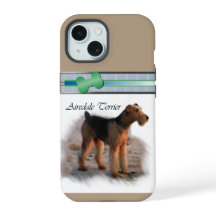 Niedlich Modern Airedale Terrier Dog Art
