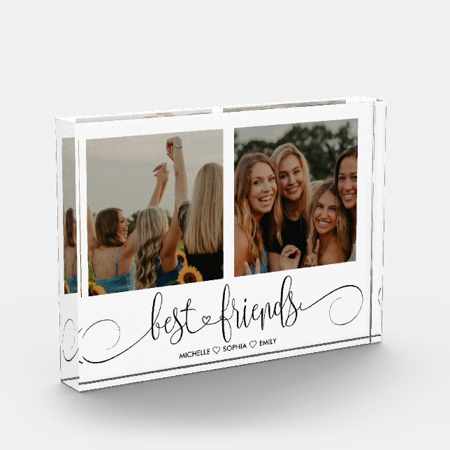 Niedlich Modern Best Friends Forever Foto Geschenk (Links)