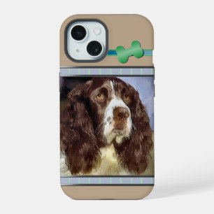 Niedlich Modern English Springer Spaniel Dog Art iPhone 15 Hülle