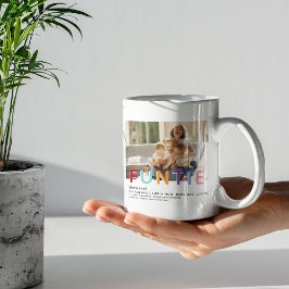 Niedlich Modern Funtie Tyopgrafie Foto Tante Weihn Kaffeetasse