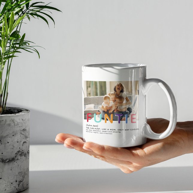 Niedlich Modern Funtie Tyopgrafie Foto Tante Weihn Kaffeetasse (Von Creator hochgeladen)