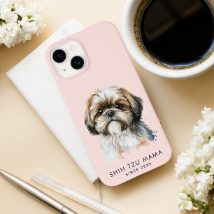 Niedlich Modern Shih Tzu Mama Personalisiert Case-Mate iPhone 14 Hülle